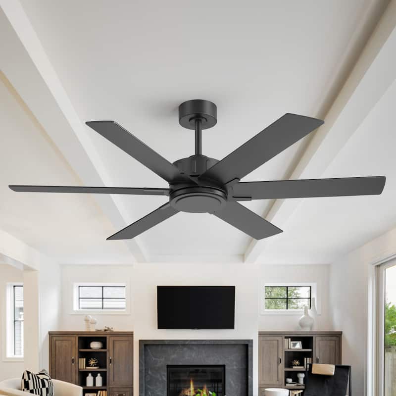 48/56/60 Inch Reversible Blade Ceiling Fan No Light with Remote Control