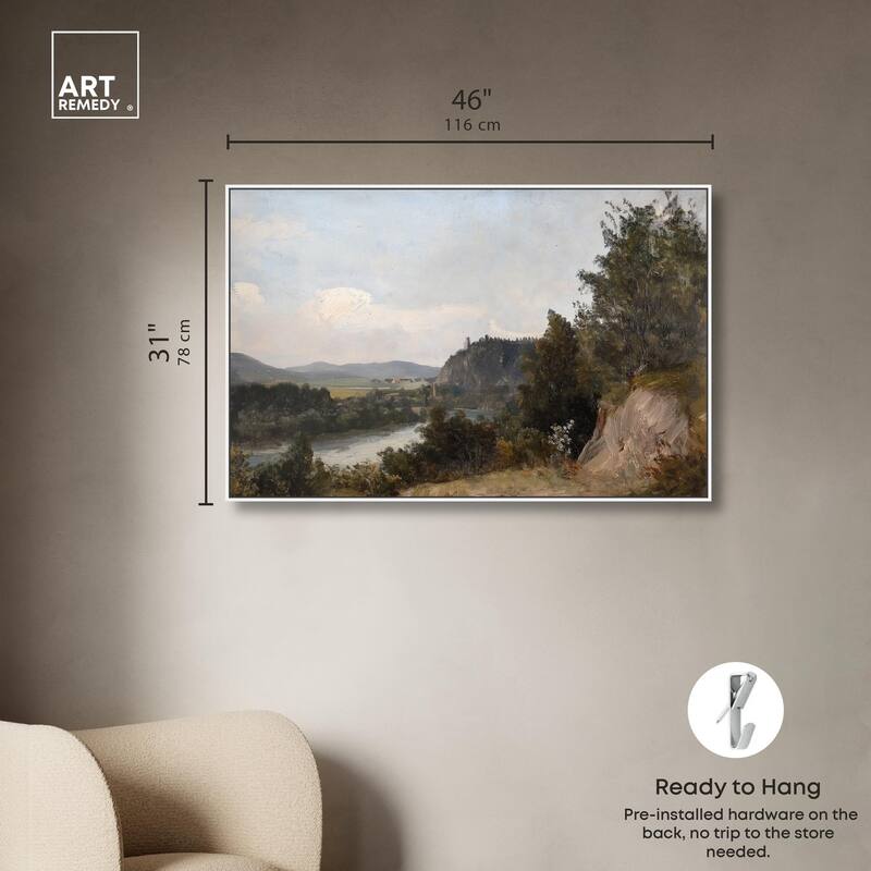 Hilltop Tower View I Canvas by Art Remedy