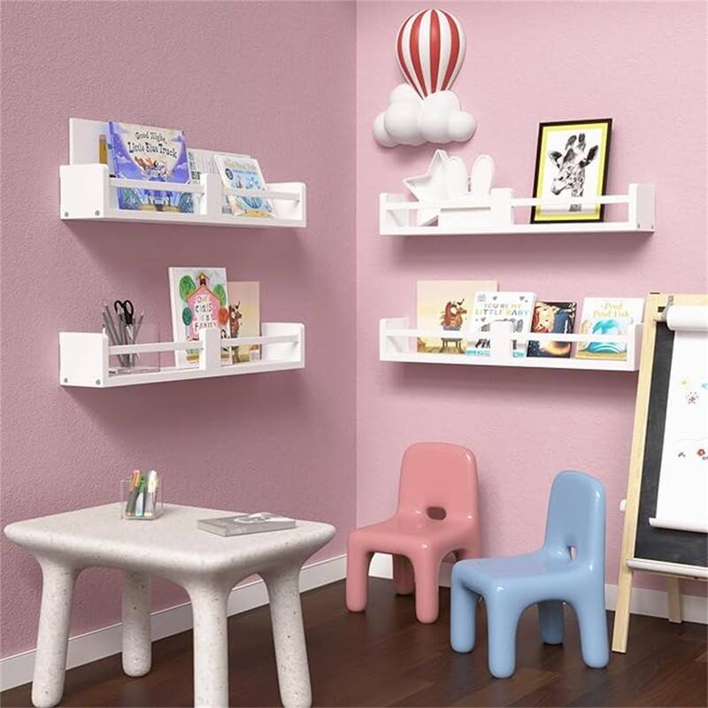 24 Inch Nursery Book Shelves - 3.93"D x 23.58"W x 3.52"H