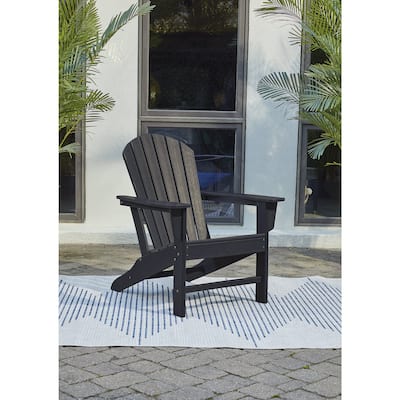 Signature Design by Ashley Sundown Treasure Black Adirondack Chair - 31.25" W x 33.38" D x 38" H