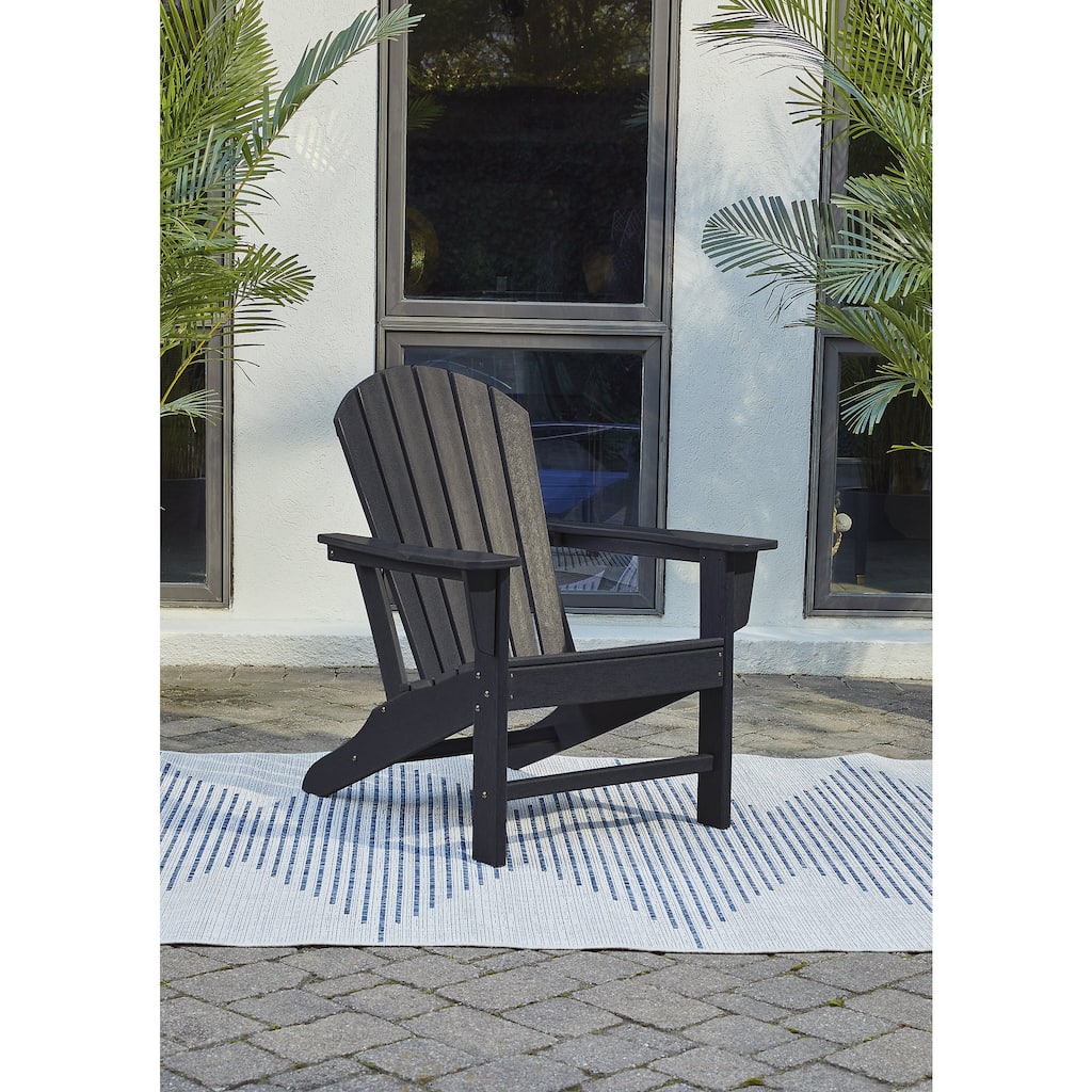 Signature Design by Ashley Sundown Treasure Black Adirondack Chair - 31.25" W x 33.38" D x 38" H