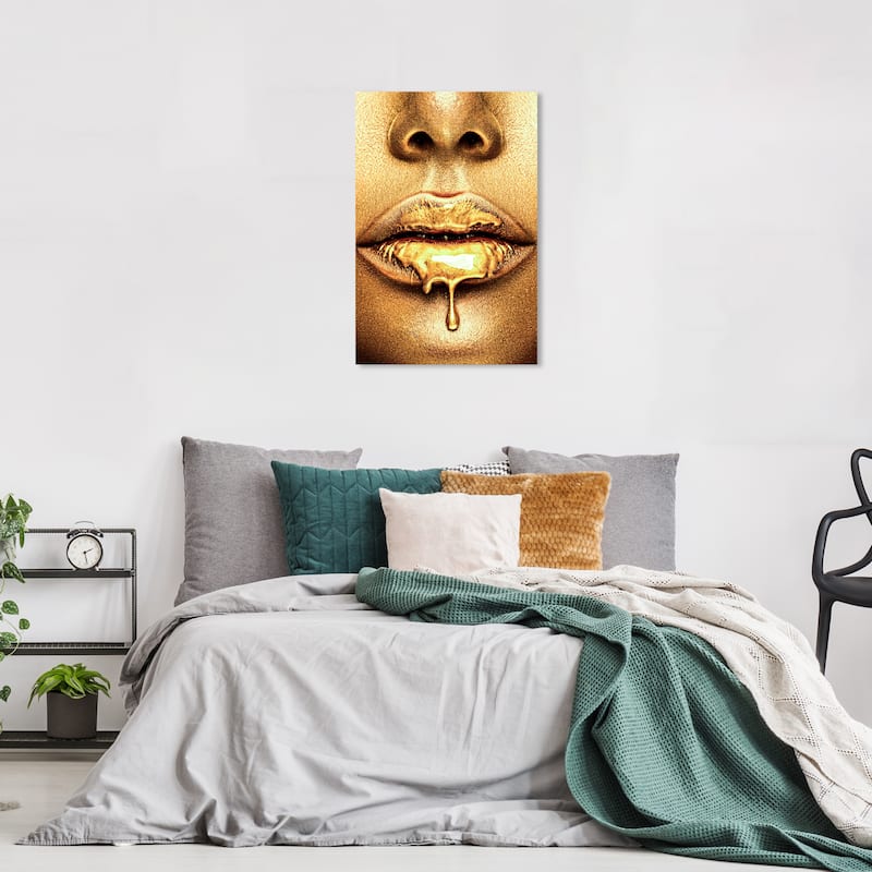 Wynwood Studio Canvas Fashion and Glam Pure Caramel Gold Gold and Bohemian & Eclectic Wall Art Canvas Print - 24 x 16