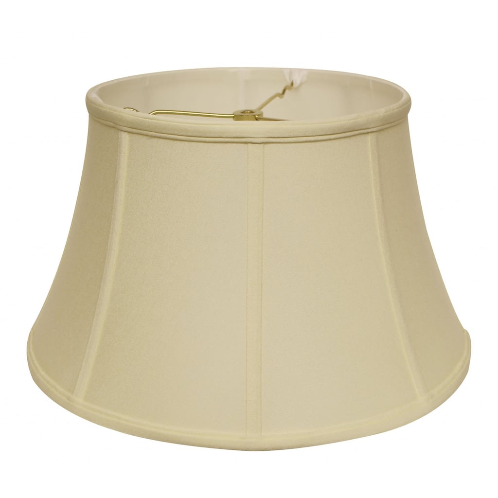 HomeRoots Ivory No Slub Innsbruck Drum Lamp Shade - 15" L x 15" W x 8.5" H