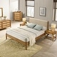 preview thumbnail 16 of 36, Roundhill Furniture Vichy 6-Piece Rattan Bedroom Set with Upholstered Bed, Dresser, Mirror, 2 Nightstands, and Chest