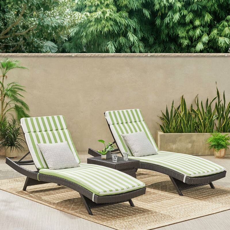 Vilano 3-piece Outdoor Cushioned Lounge Set by Havenside Home by Christopher Knight Home