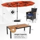 preview thumbnail 40 of 112, Costway 11 PCS Patio Wicker Dining Set with Double-Sided Outdoor - See Details
