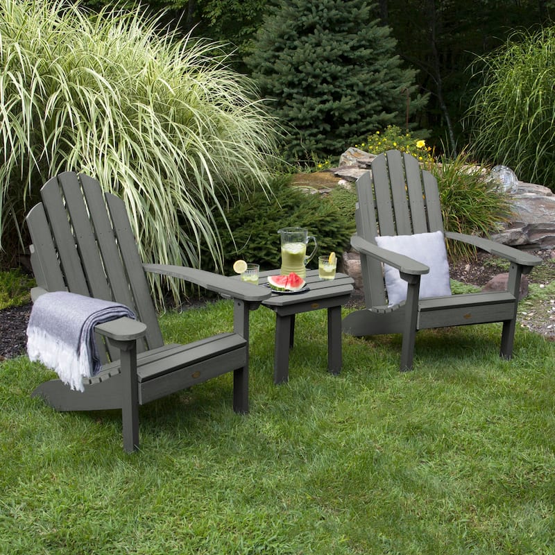 2 Classic Westport Adirondack Chairs and Side Table