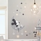 preview thumbnail 2 of 1, Disney Baby Mickey Mouse Gray/Yellow Celestial Wall Decals by Lambs & Ivy