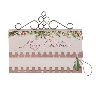 11 75 quot Merry Christmas Countdown Advent Calendar with Movable Tree