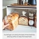 preview thumbnail 4 of 12, Yamazaki Home Bread Box - Two Styles, Steel, Horizontal, Holds 22.2 lbs - L 13.58 x W 15.75 x H 9.45 inches