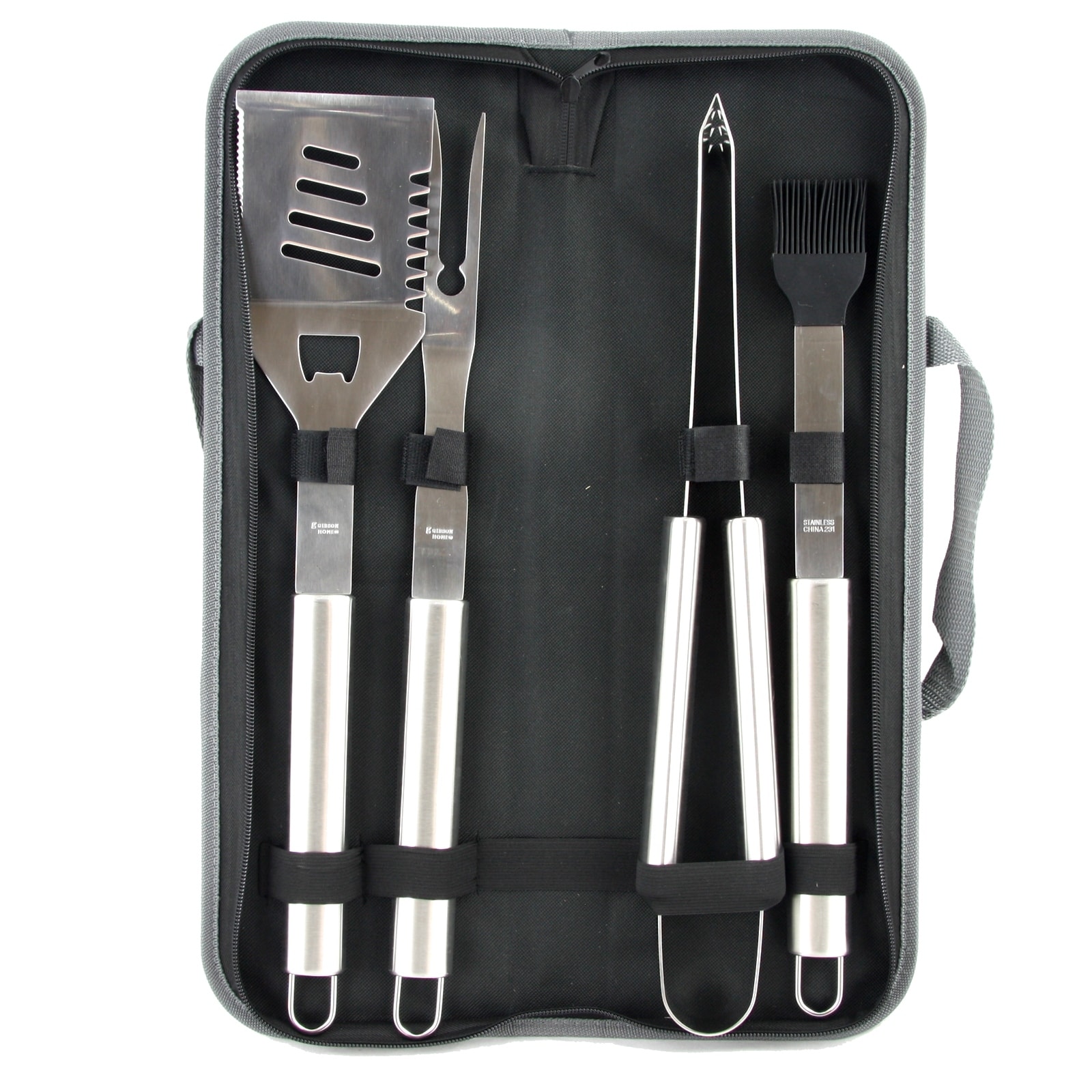 Gibson Home Grill 5 Piece Grill Basics BBQ Set - Silver - - 32057753