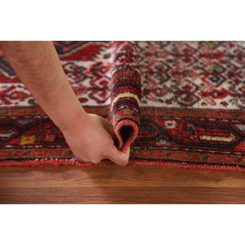 Hamedan Persian Vintage Runner Rug Hallway Hand-knotted Wool Carpet - 2'5"x 6'6"