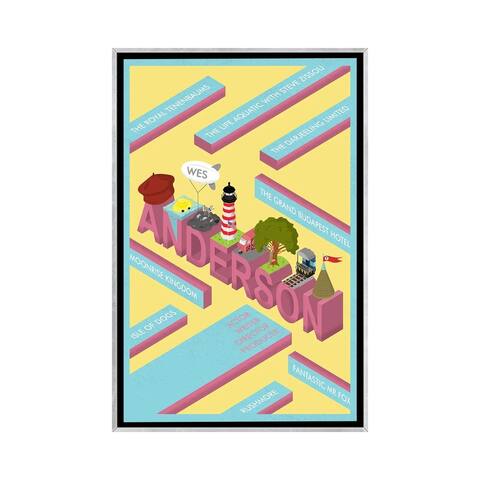 iCanvas "Wes Anderson tribute" by Chris Richmond Framed
