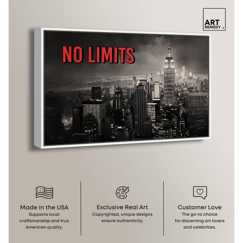 No Limits City Canvas by Art Remedy