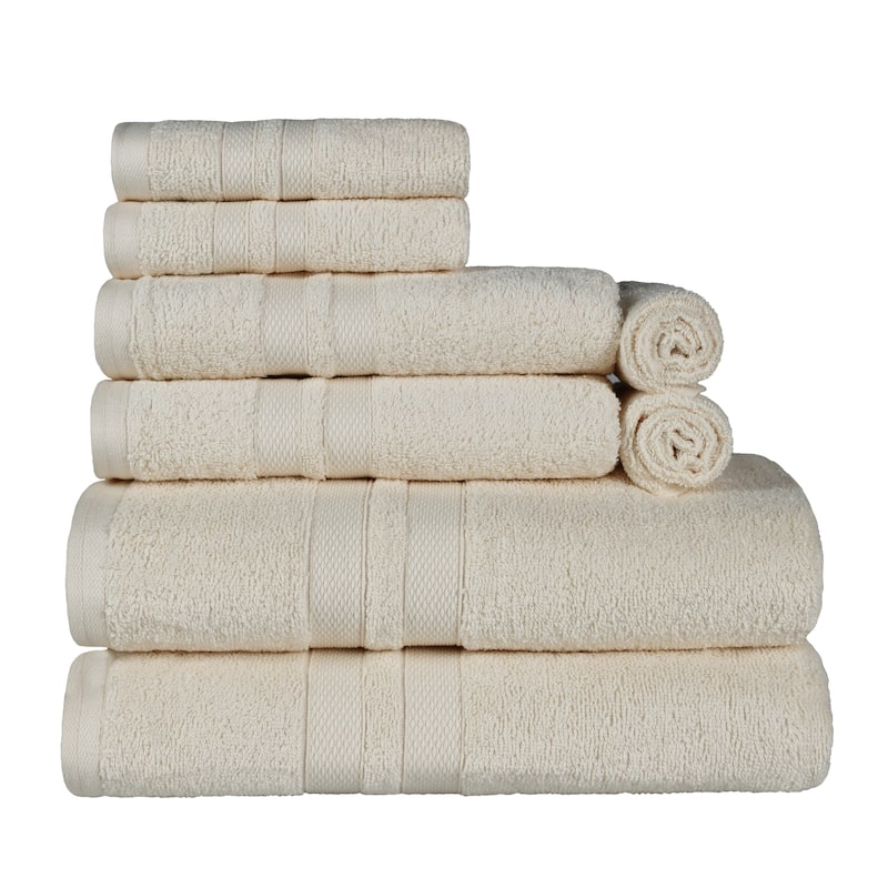 Superior Cotton Quick-Drying 8 Piece Highly Absorbent Towel Set