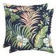 preview thumbnail 1 of 7, Arden Selections Simone Tropical Outdoor Throw Pillow, 2 pack - 16 in L x 16 in W x 5 in H