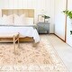 preview thumbnail 67 of 65, Washable Vintage Floral Area Rug Non-Slip Thin Rug for Living Room, Bedroom, Kitchen and Bath Machine Washable Indoor Pet Rugs