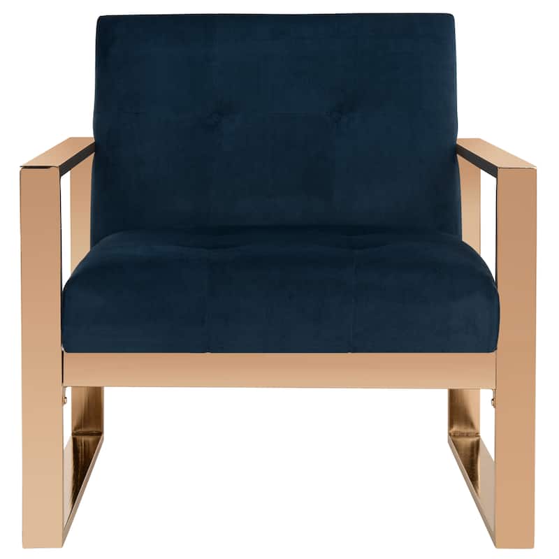 SAFAVIEH Merrily Glam Navy Accent Chair - 30Wx31Dx32H