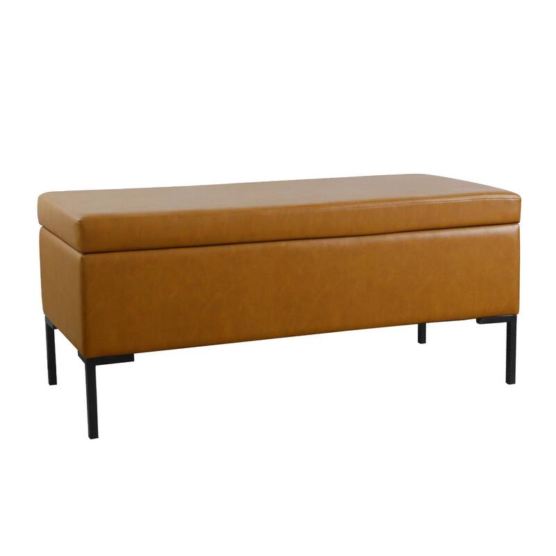 HomePop Storage Bench with Metal Legs