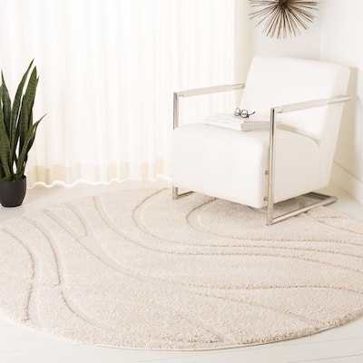 SAFAVIEH Florida Shag Sigtraud Abstract Waves 1.2-inch Thick Rug