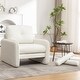 preview thumbnail 62 of 76, HOMYKA Oversized Accent Chair, Modern Sherpa Single Sofa with 2PCS Pillows