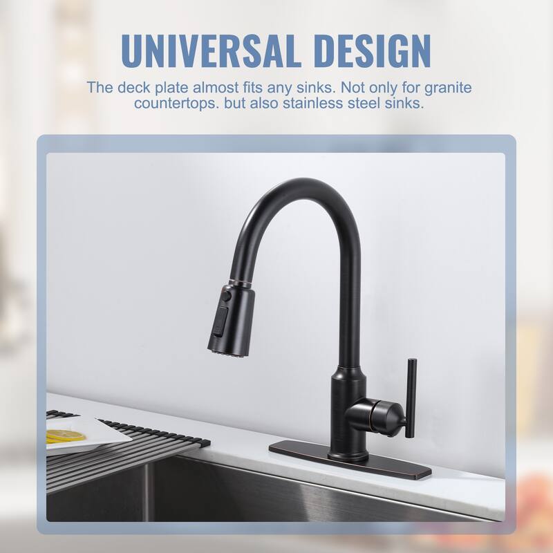 WOWOW 304 Stainless Steel Faucet Plate for 1 to 3 Hole Sinks