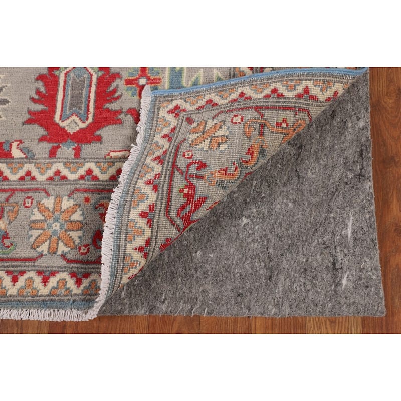 Floral Kazak Area Rug Handmade Oriental Wool Carpet - 5'0" x 6'8"