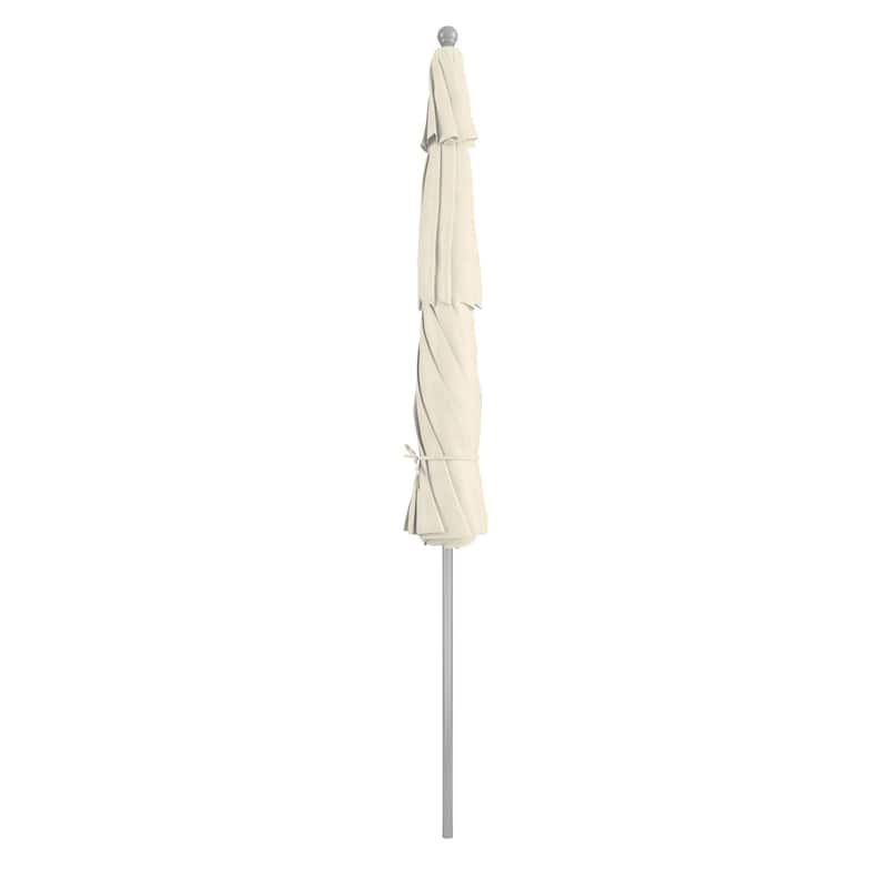California Umbrella Anodized Silver Finish Aluminum 11-foot Round Outdoor Umbrella