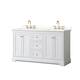 Option White / Giotto Quartz Top / Brushed Gold Hardware