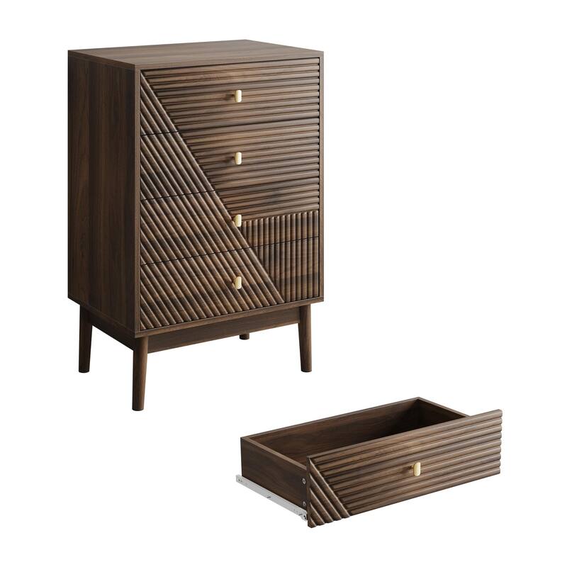 4 Drawer Dresser, Modern Wardrobe Dresser Chest Of Drawers, Wooden Storage Storage Cabinet, Dresser Storage Cabinet
