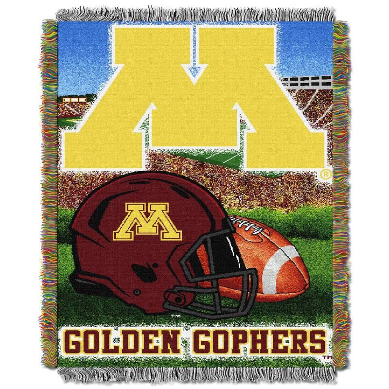 NCAA Big Ten Conference School Tapestry Throw Blanket