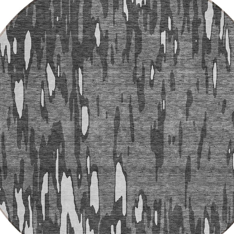 HomeRoots Abstract Transitional Rectangle Outdoor Rug