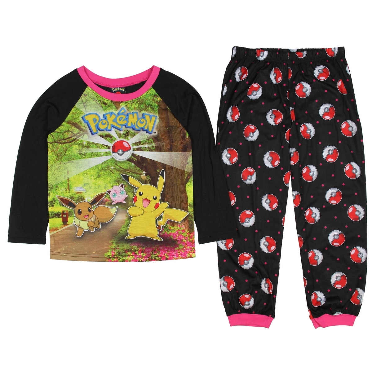 Girls Pokemon Snuggle Fit Pyjamas
