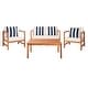 preview thumbnail 4 of 10, SAFAVIEH Outdoor Montez 4-piece Conversation Set with Accent Pillows
