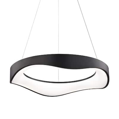 Vaxcel Lighting H0310 Bowen 21" Wide LED Abstract Ring Chandelier