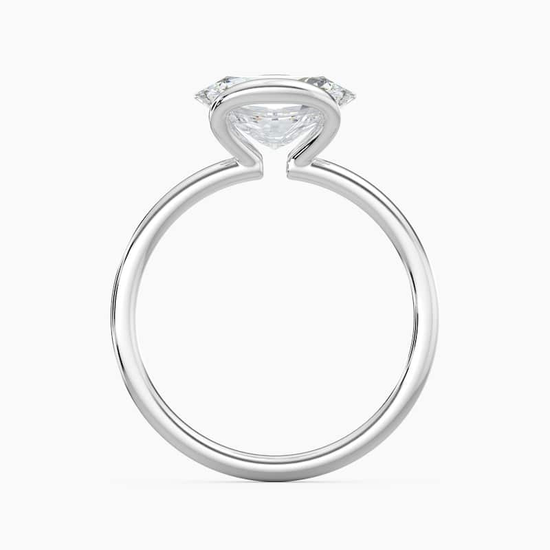 Auriya 14K Gold Lab Grown Diamond Oval East-West Large Loop Solitaire Engagement Ring 1.00 - 5.00ct. tw. (F-G, VS)