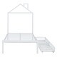 preview thumbnail 13 of 42, Twin Size House Shaped Metal Platform Bed with Drawers