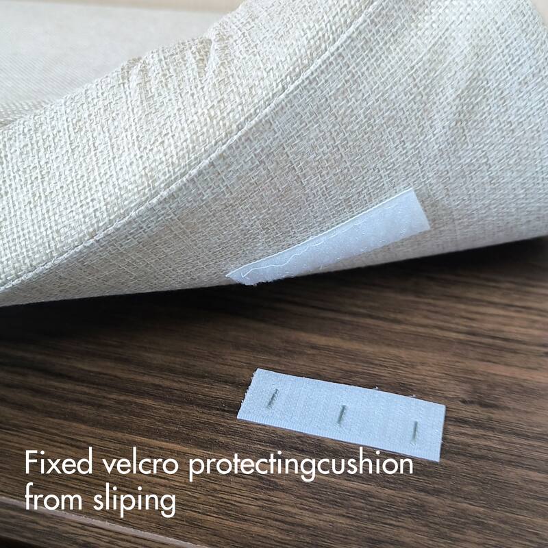 Rattan Storage Bench with Cushion,Faux Rattan Shoe Cabinet with 2 Doors,Mid-Century Modern Wood Entryway Seat,Natural Finish