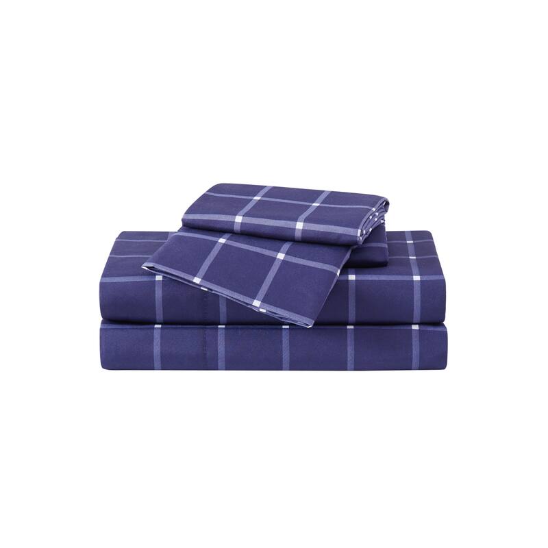 Truly Soft Tattersall 4 Piece Sheet Set