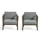 preview thumbnail 33 of 195, Outdoor Teak Solid Wood Patio Furniture Set Loveseat Armchair Table Collection
