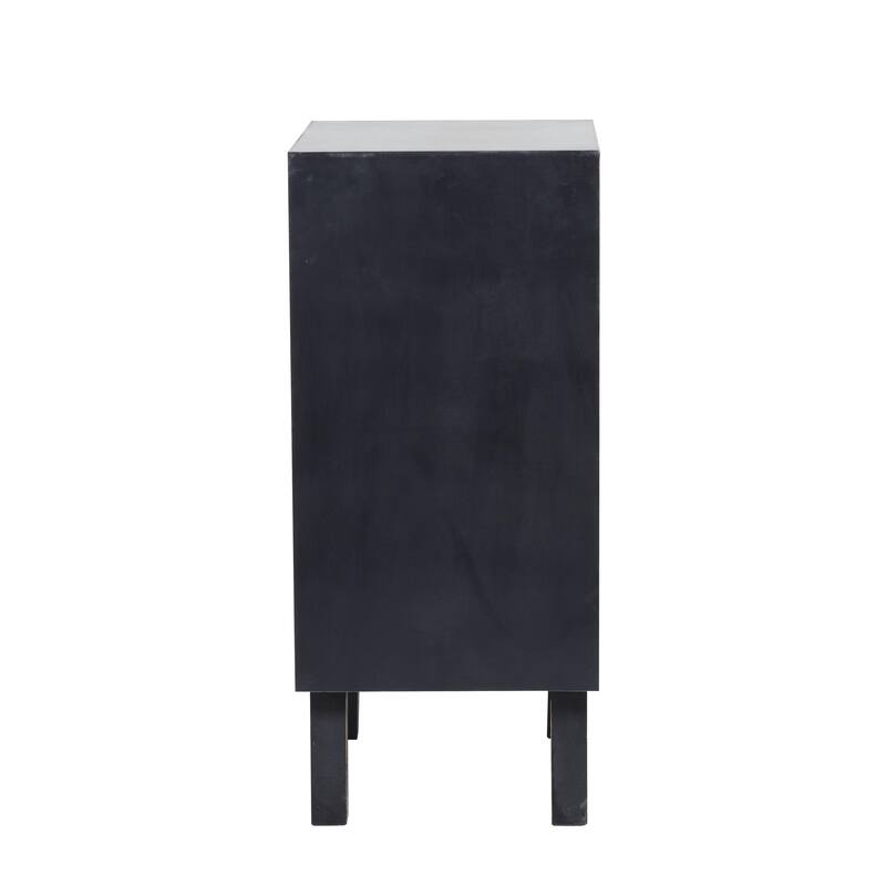 Wooden Room Cabinet - Black - Roche River Decor