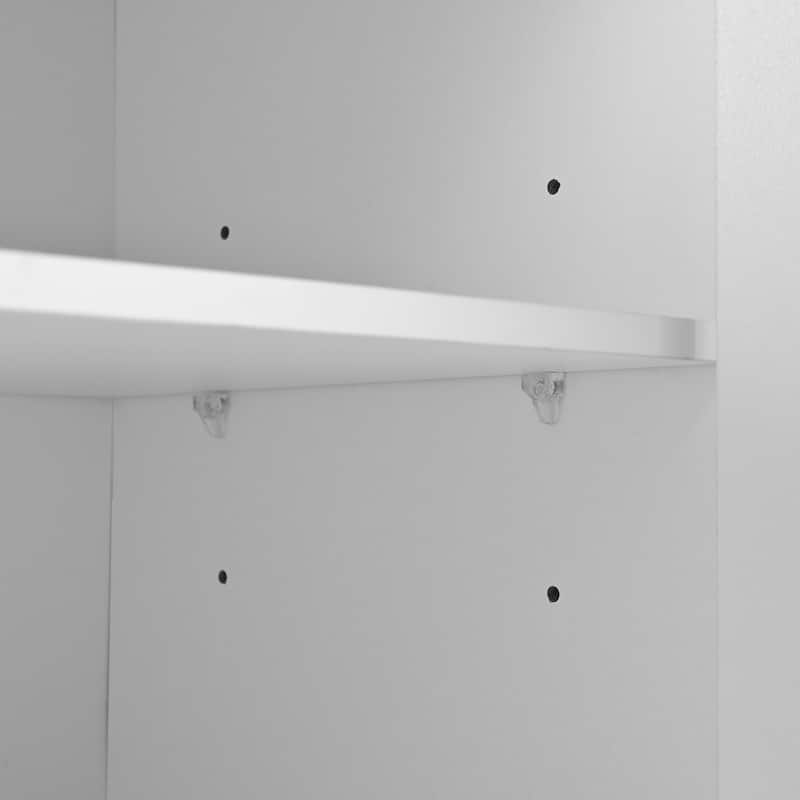 Minimalist Shoe Cabinet with 5 Solid Wood Legs, Cream Style Sideboard Buffet Cabinet