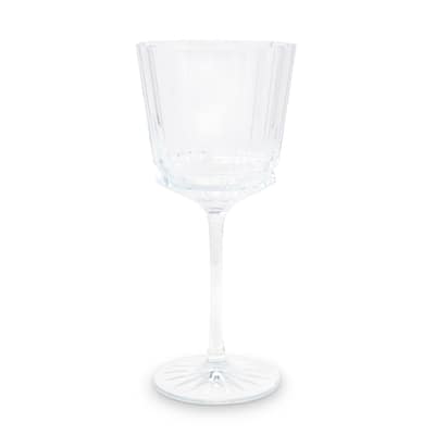 Liscio Ottico - Set of 6 Glasses with Linear Design and Shade on the Bottom
