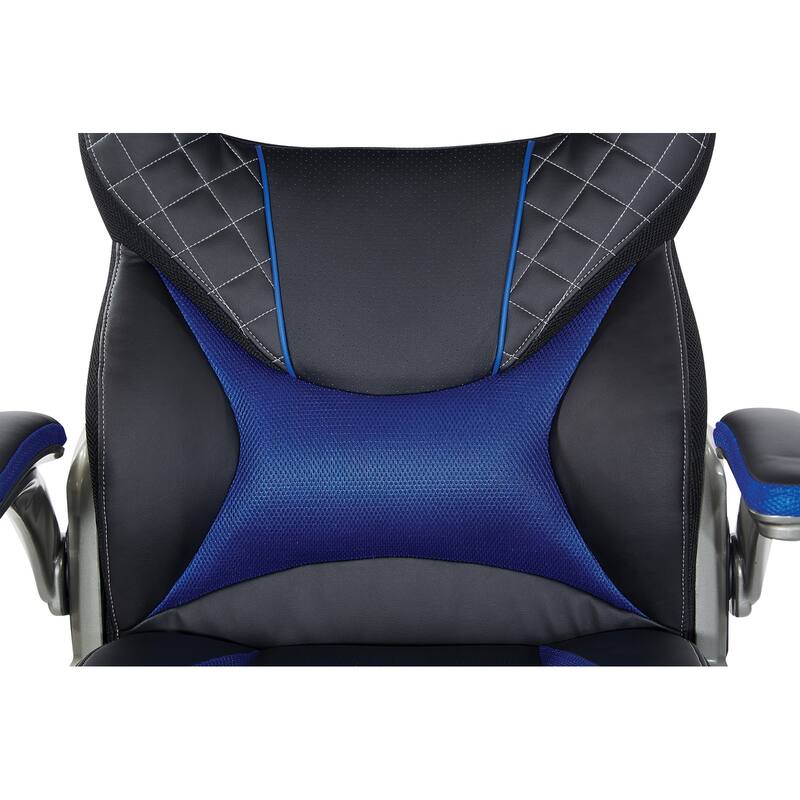 Oversite Gaming Chair in Faux Leather with Color Accents