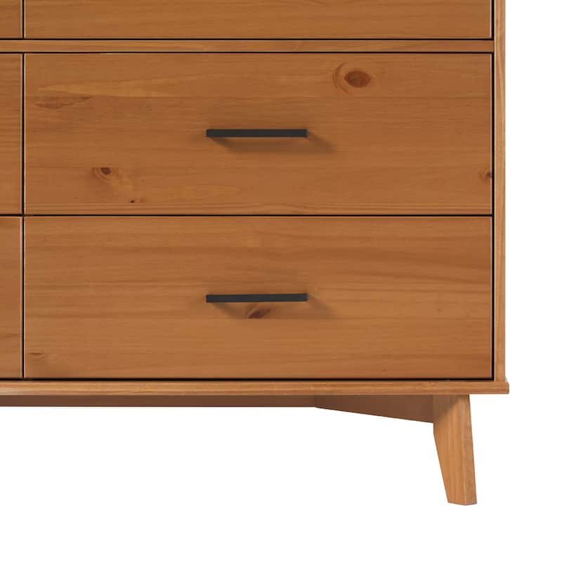 Middlebrook Modern Solid Wood 6-Drawer Dresser with Metal Handles