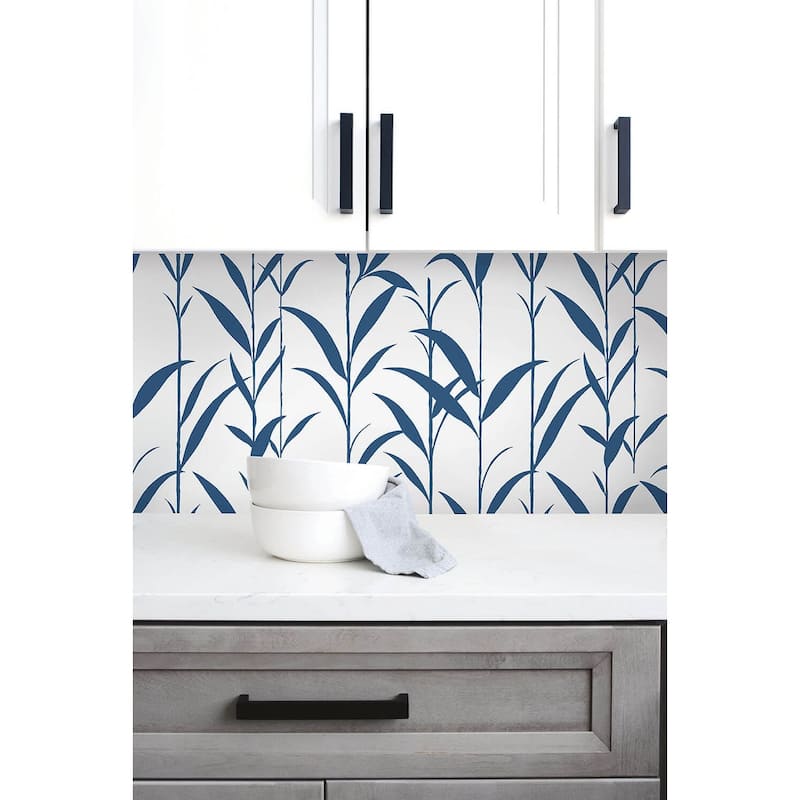 NextWall Bamboo Leaves Peel and Stick Wallpaper