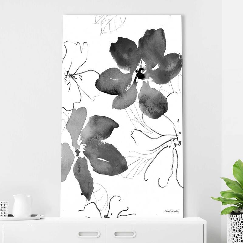 "Into Summer Black and White I" Print on Canvas