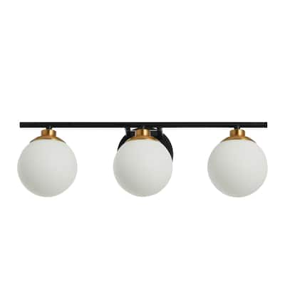 Robert Stevenson Lighting Lorne - Metal and Frosted Glass Vanity Light