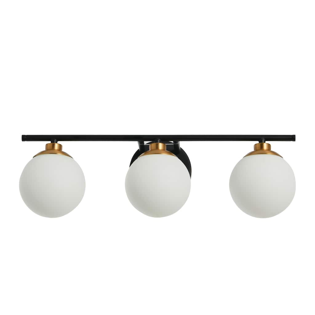 Robert Stevenson Lighting Lorne - Metal and Frosted Glass Vanity Light