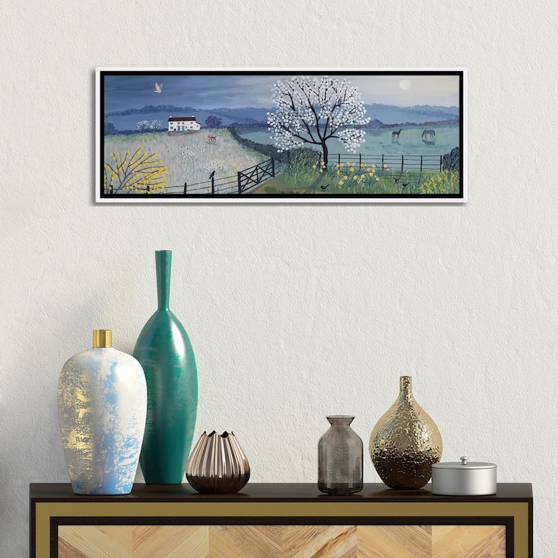 iCanvas "Spring Moon" by Jo Grundy Framed Canvas Print